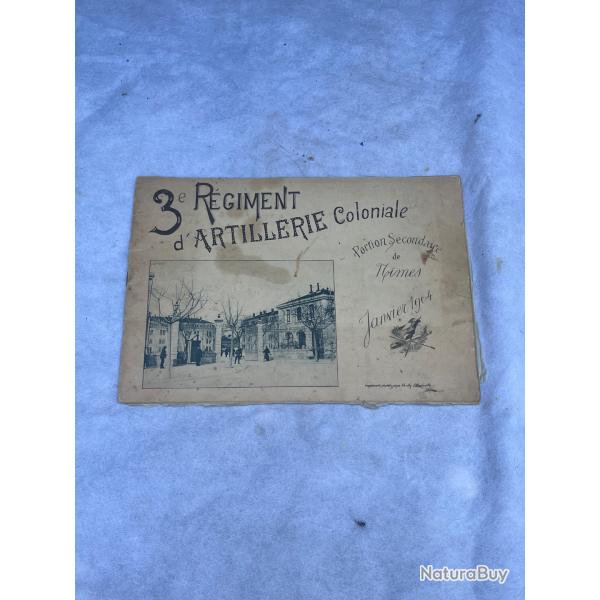 Ancien livret de photos 3 eme r�giment d'artillerie coloniale ww1