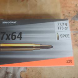 Boite 20 balles munitions 7/64