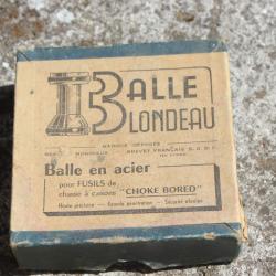 Boite incompl&egrave;te de balles Blondeau calibre 12