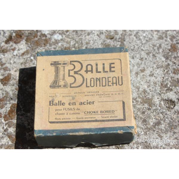Boite incompl�te de balles Blondeau calibre 12