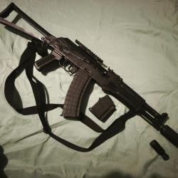Izmash Saiga Mk-102 - 223rem avec silencieux et rail lat&eacute;ral