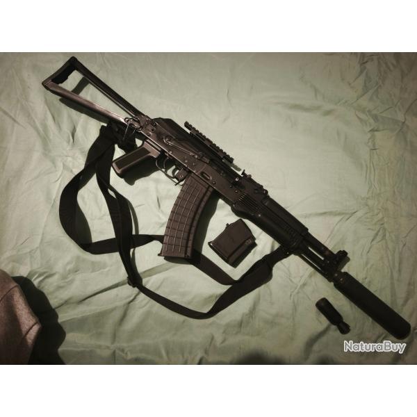 Izmash Saiga Mk-102 - 223rem avec silencieux et rail lat�ral
