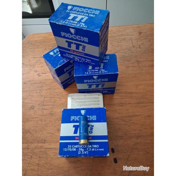 cartouche trap fiocchi tt one 28 g par 100
