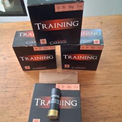 cartouche trap carrega training calibre 12 plomb de 7.5