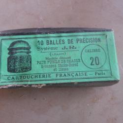 balles calibre 20