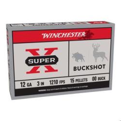 Cartouches 12/76 chevrotine Super X Buckshot 15gr x 5