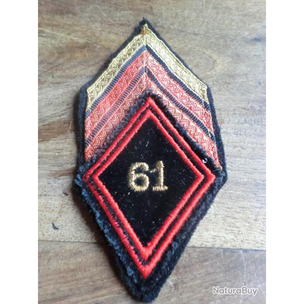 insigne tissu losange de bras 61� r�giment du g�nie