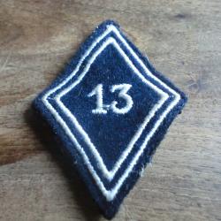 insigne  losange de bras 13&deg; r&eacute;giment de dragons
