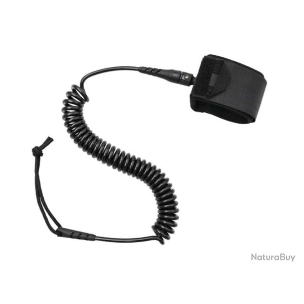 Leash SUP polypropyl�ne noir 318 cm spiral� auto r�tractable