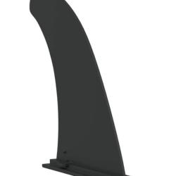 Aileron SUP nylon noir 3,5x18x21,5 cm stable avec fixation s&eacute;curis&eacute;e
