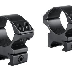 Hawke Match Ring Mounts - Colliers 30 mm - Weaver - Haut - Double vis - Neuf