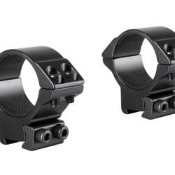 Hawke Match Ring Mounts - Colliers 30 mm - Rail 9-11 mm - Medium - Double vis - Neuf