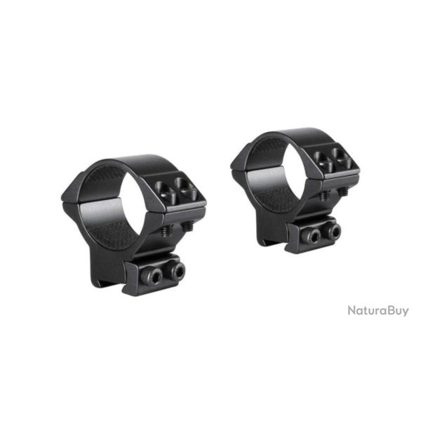 Hawke Match Ring Mounts - Colliers 30 mm - Rail 9-11 mm - Medium - Double vis - Neuf