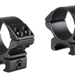 Hawke Match Ring Mounts - Colliers 30 mm - Weaver - Bas - Double vis - Neuf
