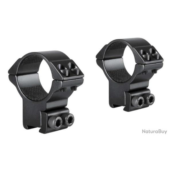 Hawke Match Ring Mounts - Colliers 30 mm - Rail 9-11 mm - Hauts - Neuf