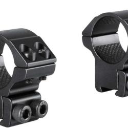 Hawke Match Ring Mounts - Colliers 25,4 mm - Rail 9-11 mm - Hauts - Neuf