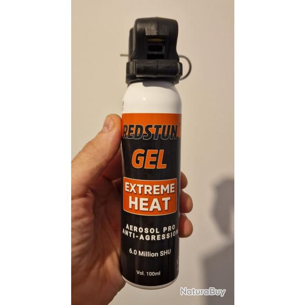 AEROSOL DE DEFENSE 100ML PRO, AVEC POIGNEE GEL CS + POIVRE (GEL100MLCSP)