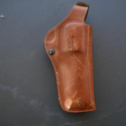 Holster de revolver COLT PYTHON GALCO PHX114 en cuir fauve