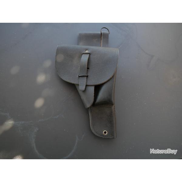 Etui en cuir noir de PA MAC 50 arm�e de l'Air ou Gendarmerie