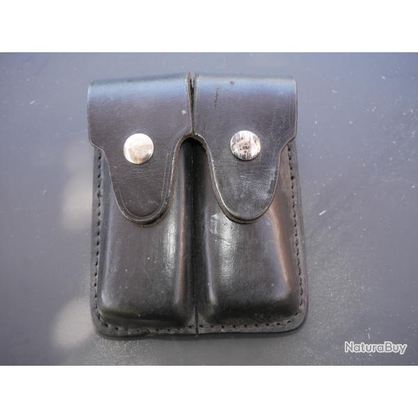 Porte chargeurs pour FN GP35 en cuir noir