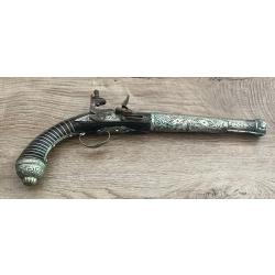 Pistolet d ar&ccedil;on &agrave; silex style ottoman kubur