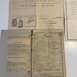 Archive d'un poilu de Verdun, r&eacute;sistant F.F.I. : parcours 1914-1944 (livret militaire, citation, Aus