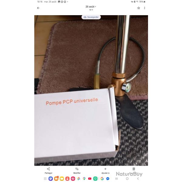 Pompe pcp haute pression pour carabine Gamo ou autre, neuve jamais servi cause compresseur