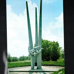 ballon d'alsace  monument &agrave; la m&eacute;moire des d&eacute;mineurs tampon stand d&eacute;mineurs cpm
