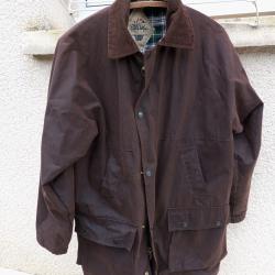 veste huilee marron