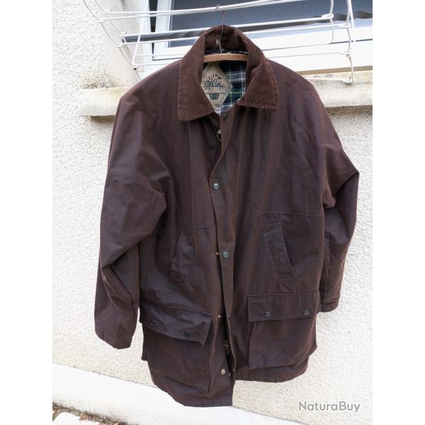 veste huilee marron