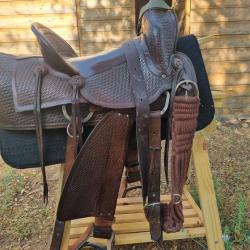Authentique selle western de ranch