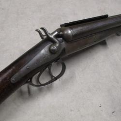 HUSQVARNA mod&egrave;le 1877, Cal 12 &agrave; chiens, &agrave; 1 euro sans prix de r&eacute;serve!!! Apte au tir! + rail Weaver