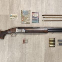 Fusil BETTINSOLI Superpos&eacute; - Cal 12/76 - 70 cm + Chokes (Occasion)