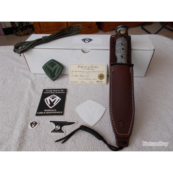 COUTEAU MEDFORD USMC FIGHTER/ACIER CPM S35VN/COLLECTION USA/COMBAT/TACTIQUE/NO CHRIS REEVE/NO AL MAR