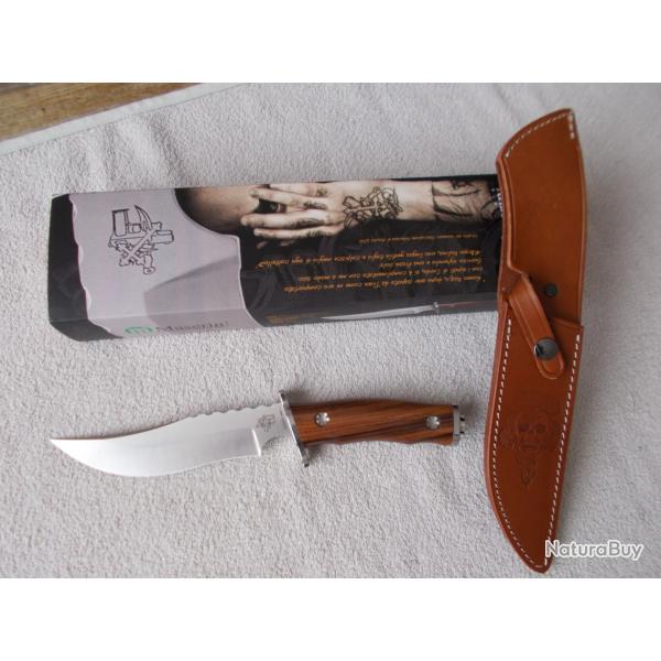 COUTEAU MASERIN FILM SIBERIAN EDUCATION ACIER 440 C/PALISSANDRE/TACTIQUE/CHASSE/DEFENSE/COLLECTOR