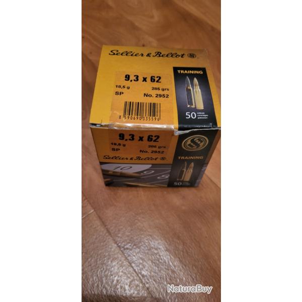 Sellier & Bellot 9,3 x 62 Training 285 grs 18,5g (x48)