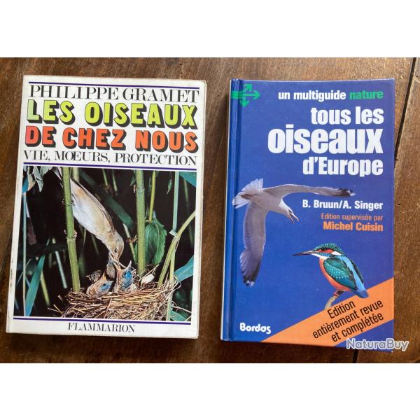 Ornithologie lot de 2 ouvrages, multiguide nature & les oiseaux de chez nous