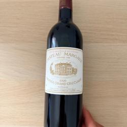 Bouteille de ch&acirc;teau Margaux 1998 premier grand cru class&eacute; en excellent &eacute;tat de conservation