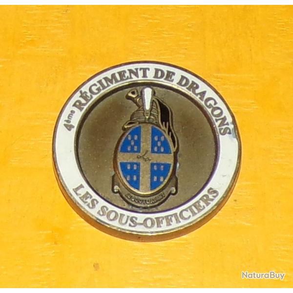 COINS 35 MM : 4� REGIMENT DE DRAGONS , LES SOUS OFFICIERS , JE BOUTE AVANT  ( NUMEROTE ) , BON� ETAT