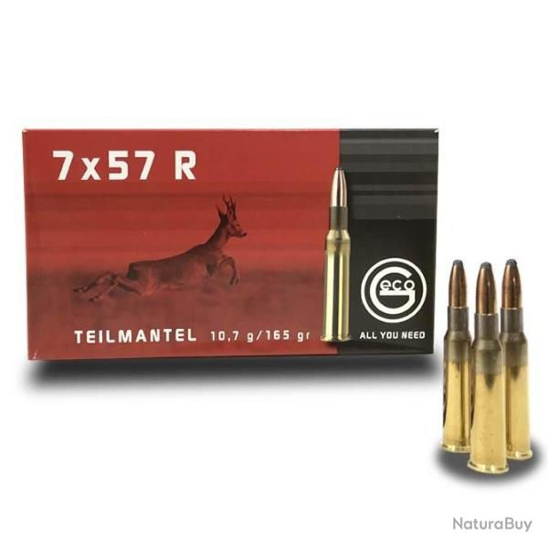 Munitions GECO calibre 7x57R Softpoint 165gr - 10.7g x20