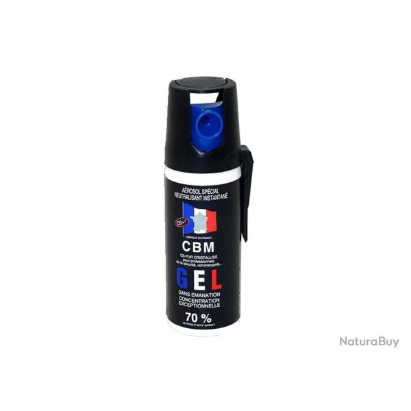 A�rosol de d�fense Gel Lacrymog�ne CS - CBM 50ml
