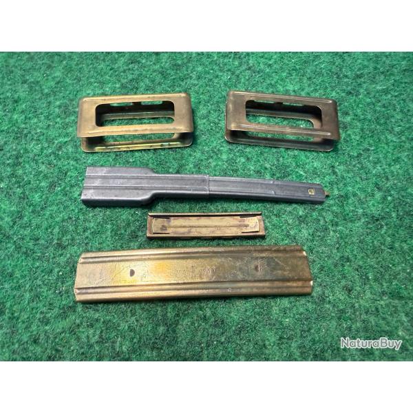 5 LAMES CHARGEURS  CLIPS  POUR FUSILS ET PISTOLET  WW 2