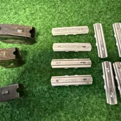 11 LAMES CHARGEURS  CLIPS  POUR FUSILS  DIVERS  WW 2