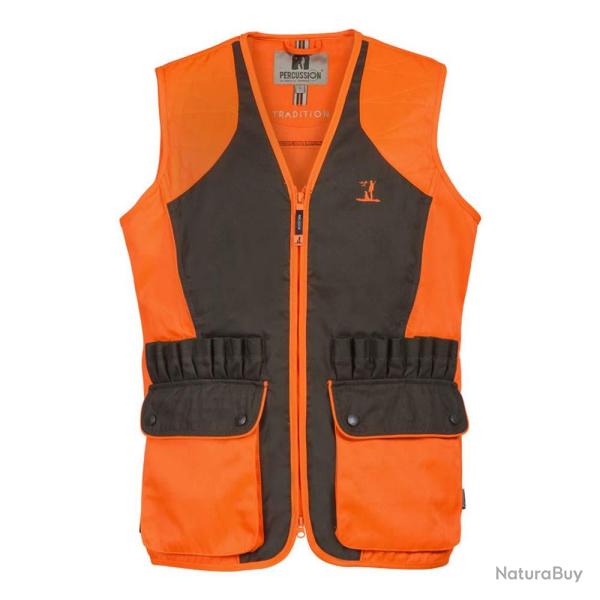Prix de d�part � 1� !! Gilet Tradition Haute Visibilit� Percussion Orange et Kaki Taille 2XL