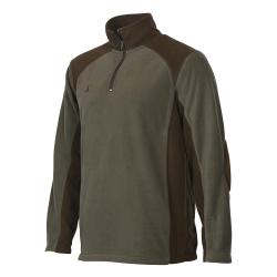 Prix de d&eacute;part &agrave; 1� !! Polo polaire Kaki Percussion 220 g/m&sup2; Taille L