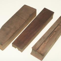 Lot de 3 &eacute;bauche pour devant de fusil noyer
