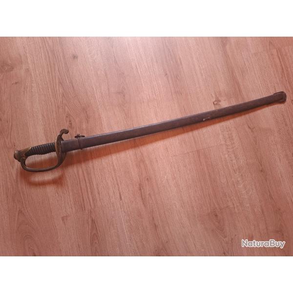 Superbe sabre mod�le 1845 , 1ere guerre mondiale 14-18 ,1916 adjudant artillerie , aux m�mes num�ros