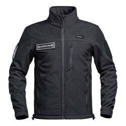Op&eacute; Tactique !! Veste Softshell S&Eacute;CU-ONE flap S&eacute;curit&eacute; Priv&eacute;e  Noir Taille M