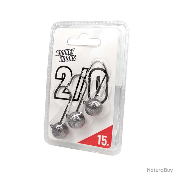 T�te Plomb�e Monkey Lures Monkey Hook 2/0 12g Par 3 2/0