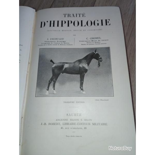 Trait� d'Hippologie de Jacoulet et Chomel 1895